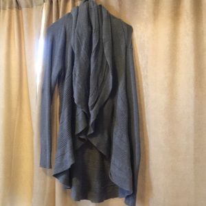 Gray White House Black Market Sweater